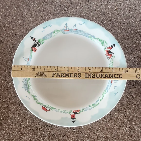 Set of 4, Corelle Outer Banks Lighthouse, Dinner Plates. Made In USA. - Picture 9 of 10